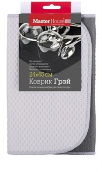 Коврик Мастер Хаус 60379/ для сушки Грэй микрофибра - фото 31390