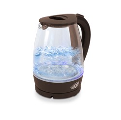 Чайник электрический Великие реки Дон-1 1,8л, стекло, коричневый, 1850Вт - фото 33482
