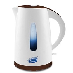 Чайник электрический Великие реки Томь-1 1,7л белый, коричневый, 1850Вт - фото 33485