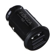 Устройство зарядное Forza 916-216 USB автомобильное "Компакт", 12/24В, 2USB, 2.4А пластик черный