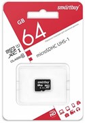 Карта памяти Smartbuy micro SDXC 64Gb Class 10 UHS-I