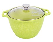 Кастрюля Kukmara k41tsl  4л со стеклянной крышкой  АП (Trendy style lime)