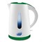 Чайник электрический Великие реки Томь-1 1,7л белый, зеленый, 1850Вт - фото 33484